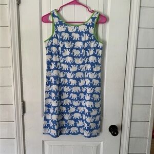 Lilly Pulitzer Women's Sleeveless Bay Blue Tusk Sun Shift Dress 0 NWT